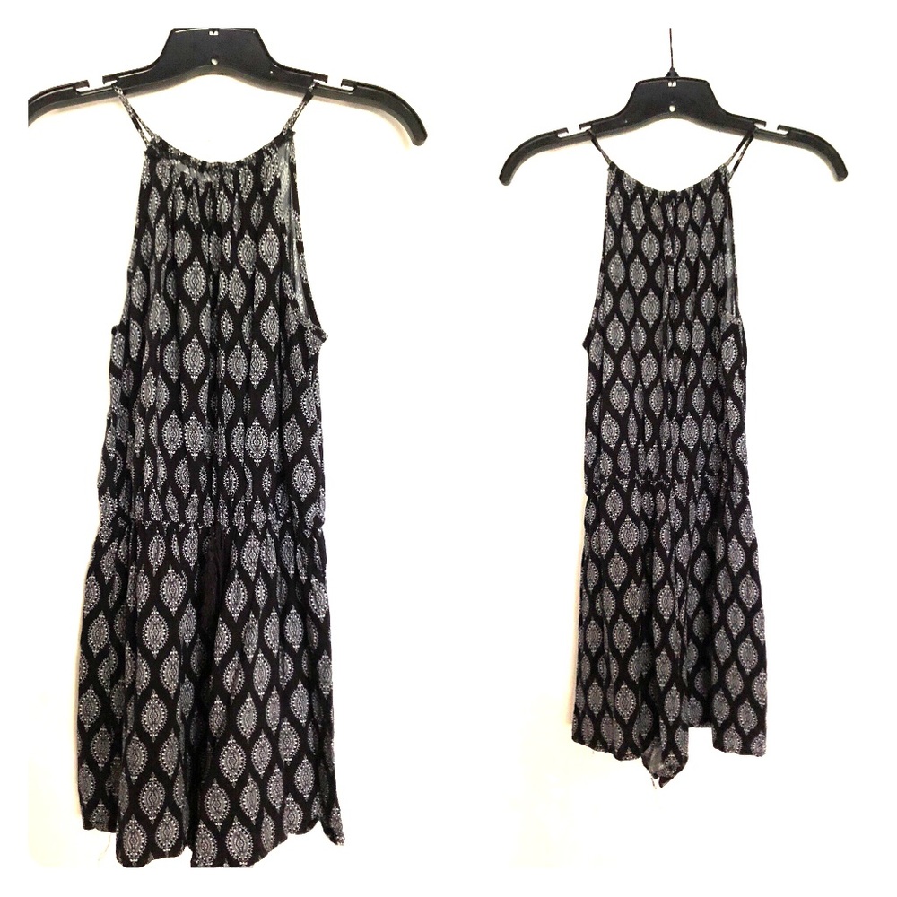 Black and white romper